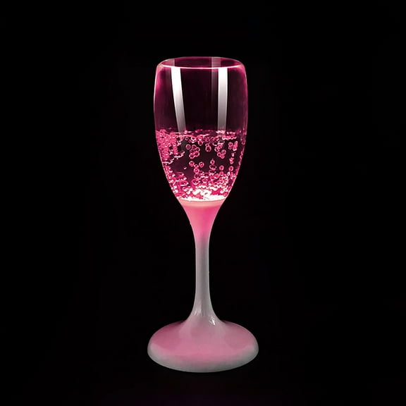 Water Bottle,LED Luminous Cups Light Up Champagne Glasses Stemless Champagne Flutes Ambient Champagne Glasses Food Grade Creative Wine Glasses For Festivals Christmas (4.1 Oz Multi Color)
