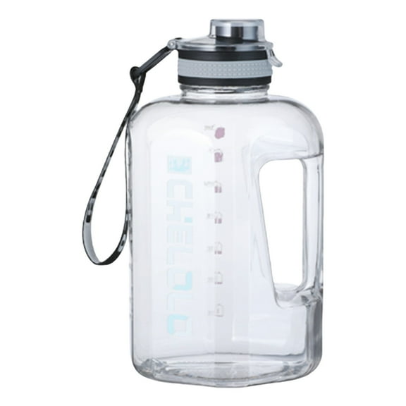 Water Bottle with Lid,Large Capacity Plastic Waters Jug,Leakproof Water Jug, Portable Water Jug with Handle,Reusable Water Bottle for Camping Sports Workouts