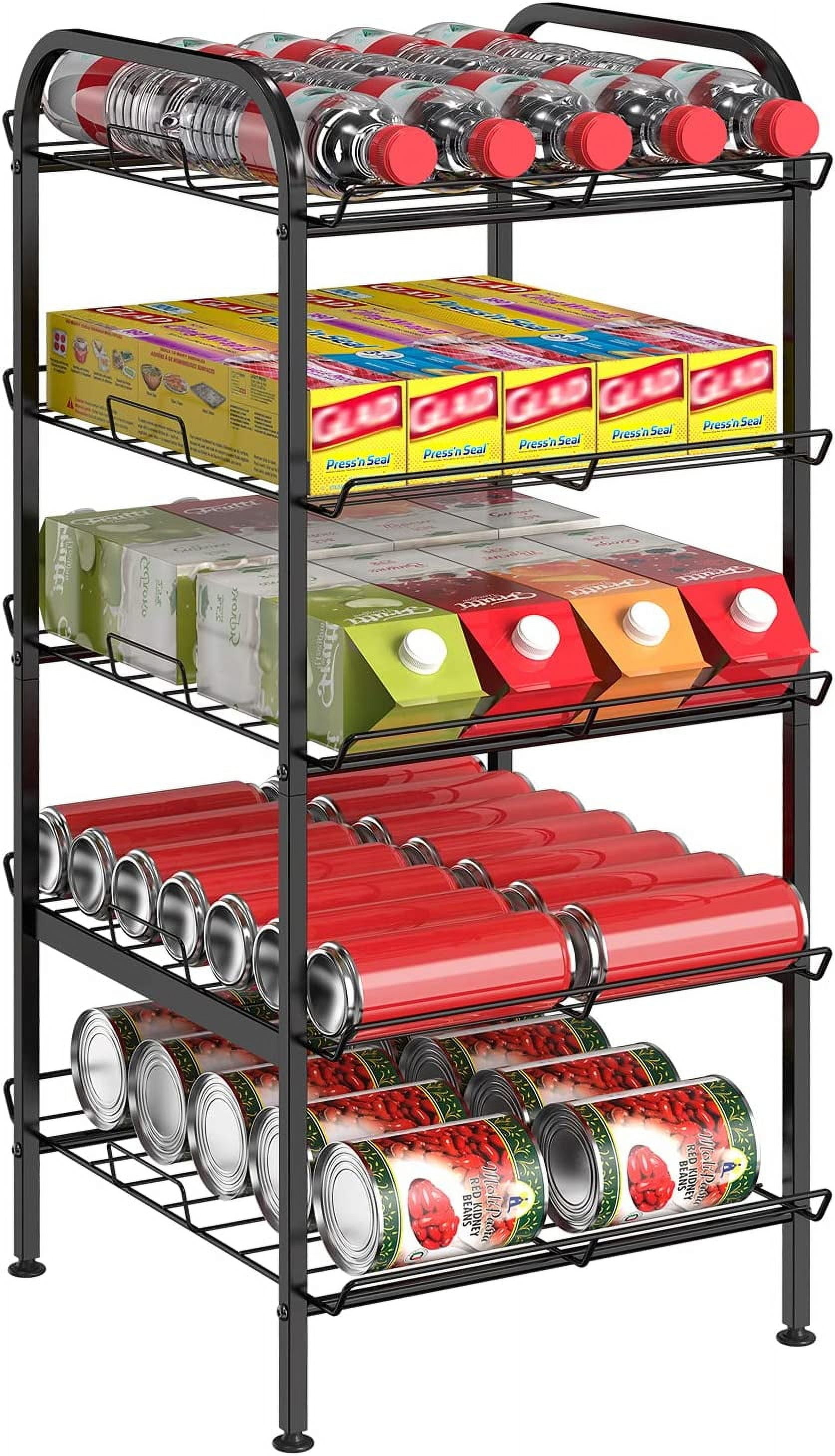 Water Bottle Organizer 5 Tier FreeStanding Water Bottle Storage Shelf ...