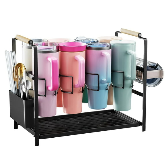 Housolution Water Bottle Organizer Drying Rack for 40 oz Tumbler ...