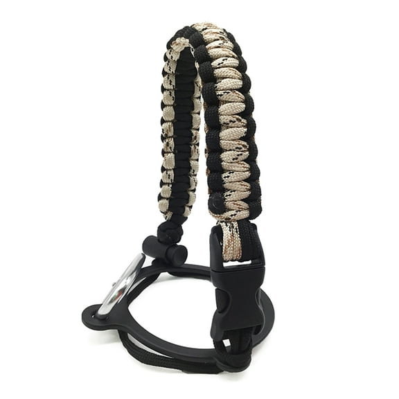Water Bottle Paracord Handle, Carabiner Water Bottle Handle Strap for Outdoor