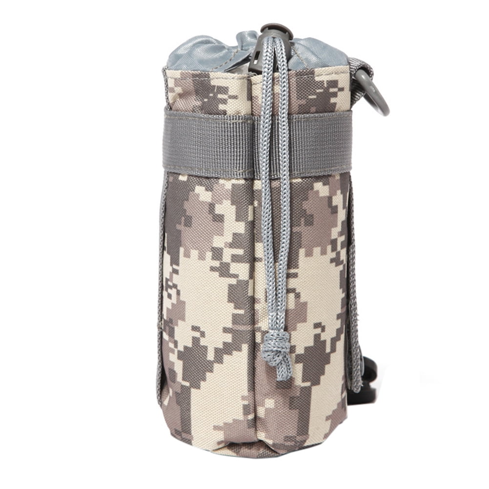 Upgraded Tactical Drawstring MOLLE Water Bottle Holder – Army Green, 1000D Nylon, Fits Standard Bottles - View #5