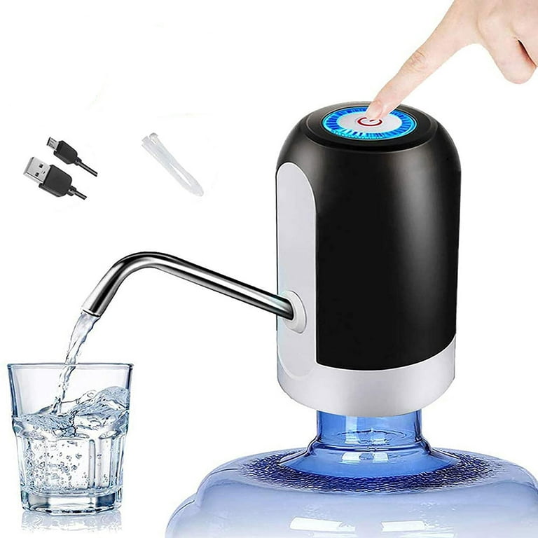 Water Bottle Pump 5 Gallon - Drinking Water Pump for 5 Gallon Bottle 3 to 5  Gallon Reusable Screw Top or Crown Tops USB Charging Automatic Water Jug  Dispenser for Home 