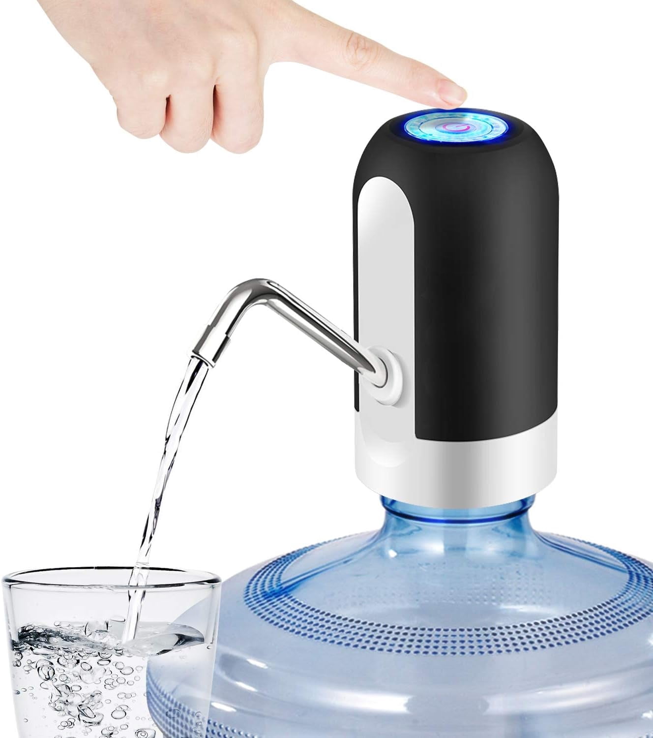 Water Bottle Pump 5 Gallon Water Bottle Dispenser, USB Charging ...