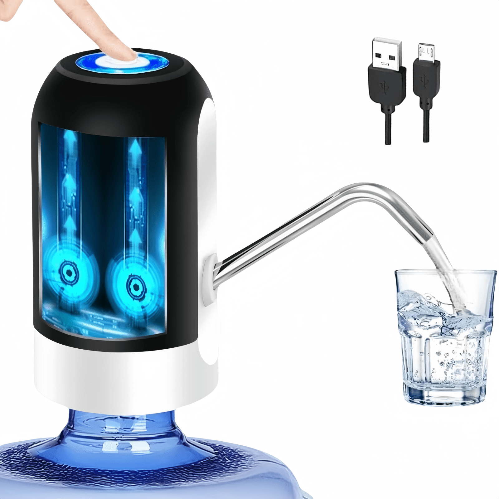 Water Bottle Pump,ODDPC Automatic Electric Drinking Water Pump, USB Charging Water Dispenser, Water Pump for  5 Gallon