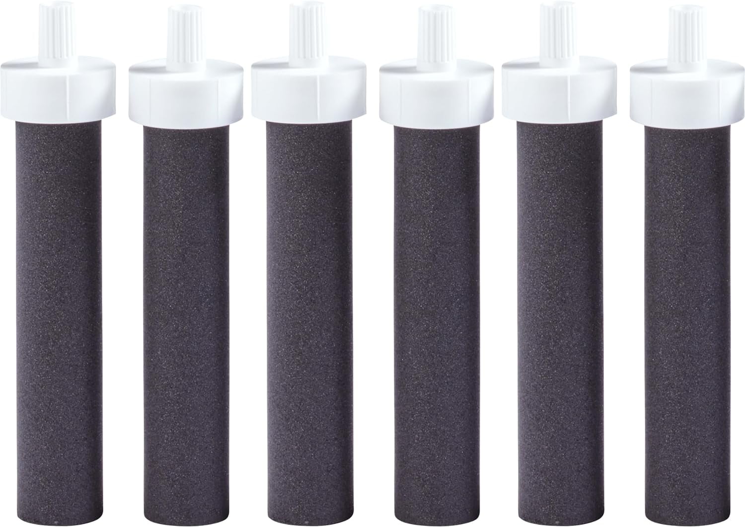 Water Bottle Replacement Filters, BPA-Free, Replaces 1,800 Plastic Water Bottles a Year, Lasts Two Months or 40 Gallons, Includes 6 Filters