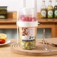 thumbnail image 1 of Water Bottle Salad Shaker Cup Container for Lunch Breakfast Yogurt Parfait Cups with Lid and Fork Cereal Overnight Oats Snack Parfait Containers Salad Dressing Holder, 1 of 9