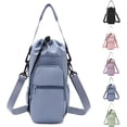 thumbnail image 1 of Water Bottle Shoulder Bag, Hands-Free Bottle Carrier Purse, Multi-Pocket Storage Holder for 40oz Bottle, Lightweight, 1 of 9