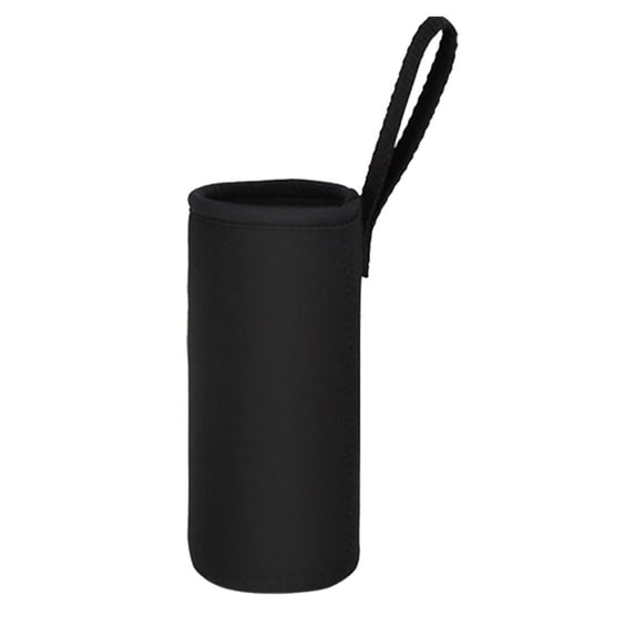 Water Bottle Sleeve,Cloth Insulated Drink Bottle Cover,Reusable and Collapsible Cloth Bottled Water Cover,Bottle Sleeve For Juice Soda Beverage Water Birthday Weddings Party Supplies,7.5 inch(Black)