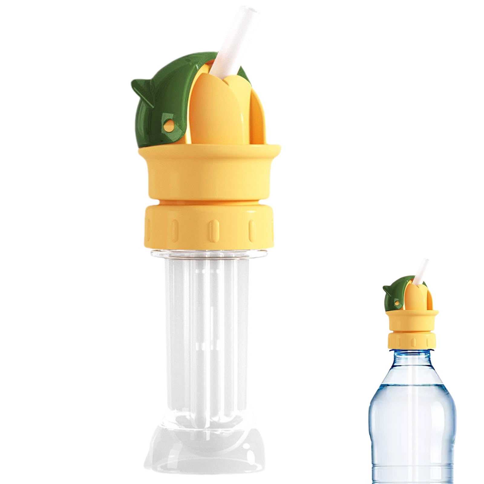Water Bottle Spout Conversion Cap with Straw, Soft Silicone Straw for ...