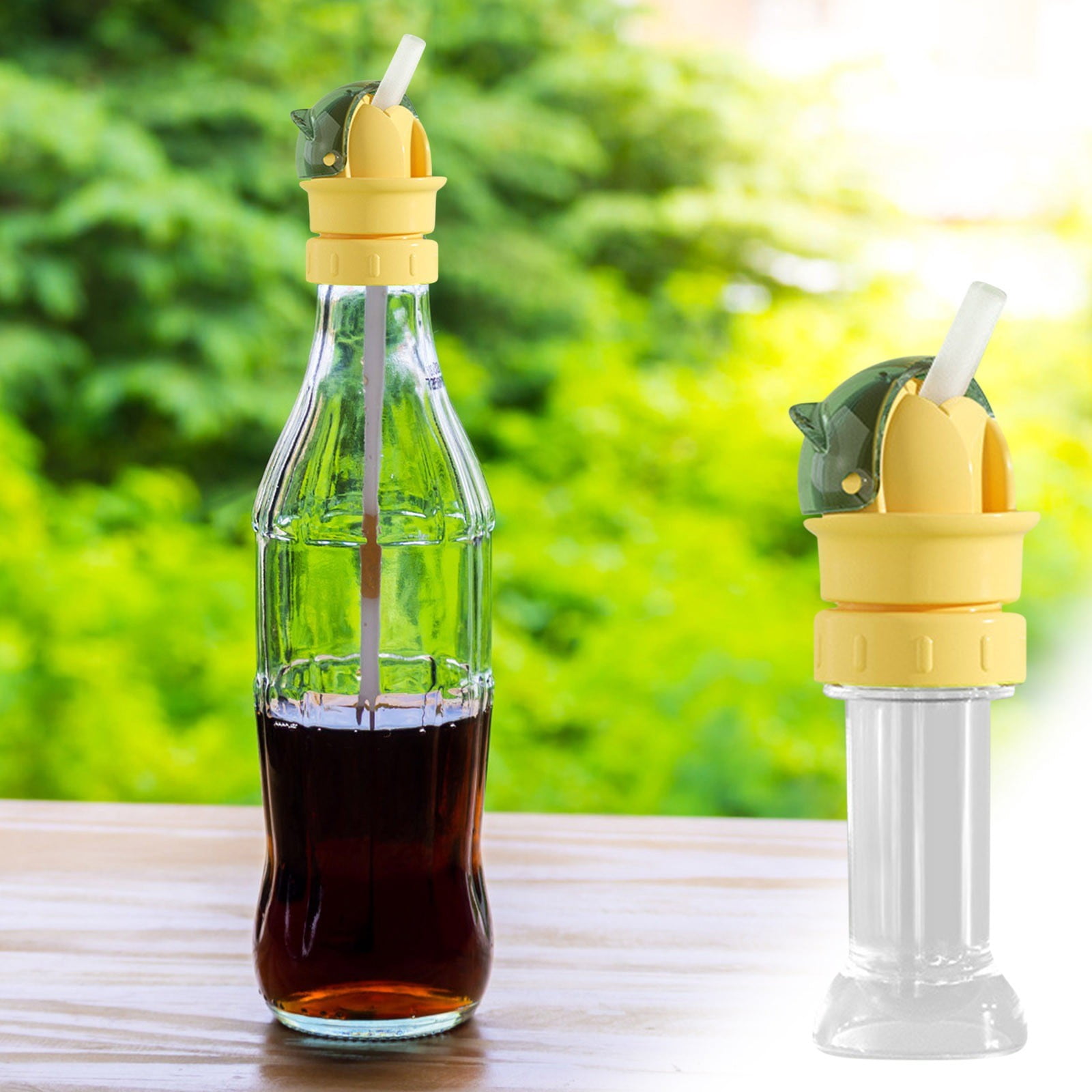 Water Bottle Spout Conversion Cap with Straw Soft Silicone Straws Makes ...