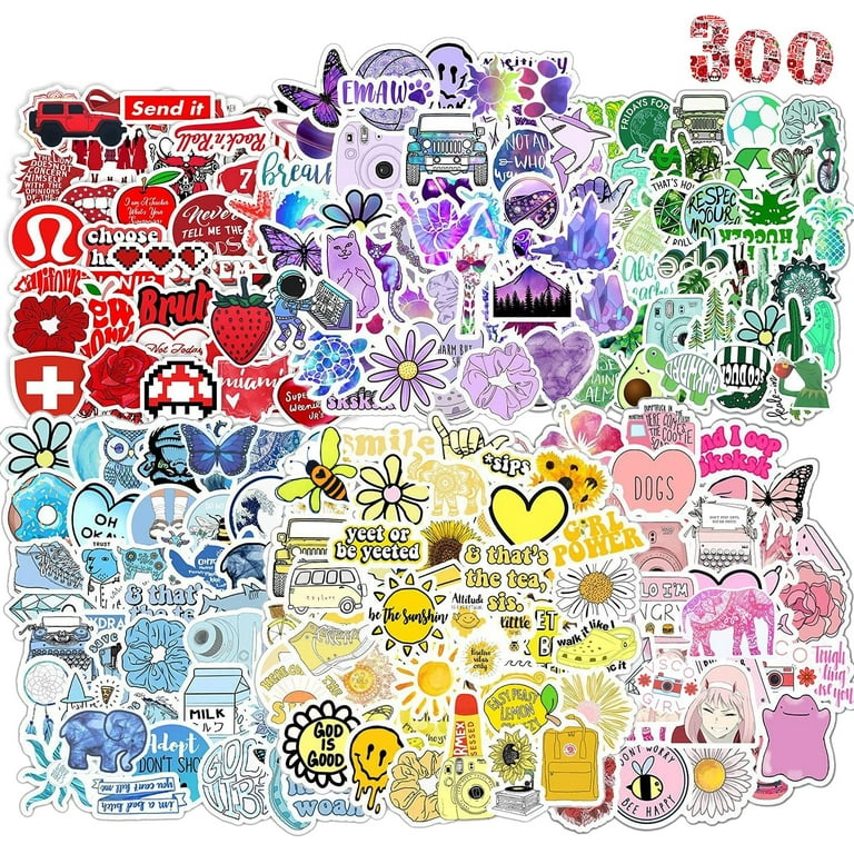 300 PCS Vintage Stickers, Aesthetic Stickers for Scrapbook Journaling Water  Bott