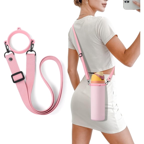 Water Bottle Strap Compatible with Owala Freesip Sway 30oz 40oz & Owala Freesip 24oz 32oz 40oz, Adjustable Bottle Handle