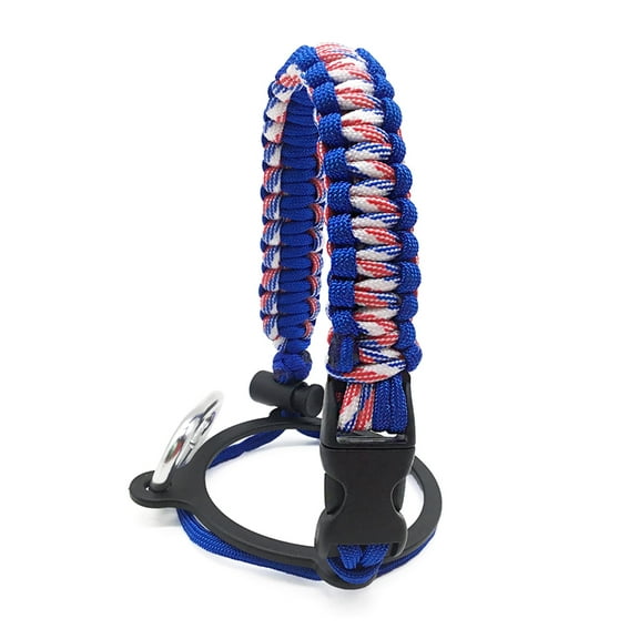 Water Bottle Strap Paracord Water Bottle Handle Strap with Safety Cord & Carabiner for Water Bottle Wide Mouths Bottle