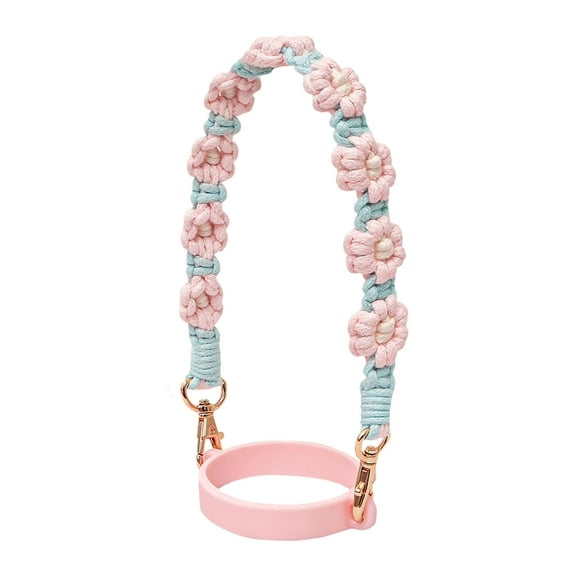 Water Bottle Straps Handmade Flower Sling Compatible 16 40oz Durable Easy Carry