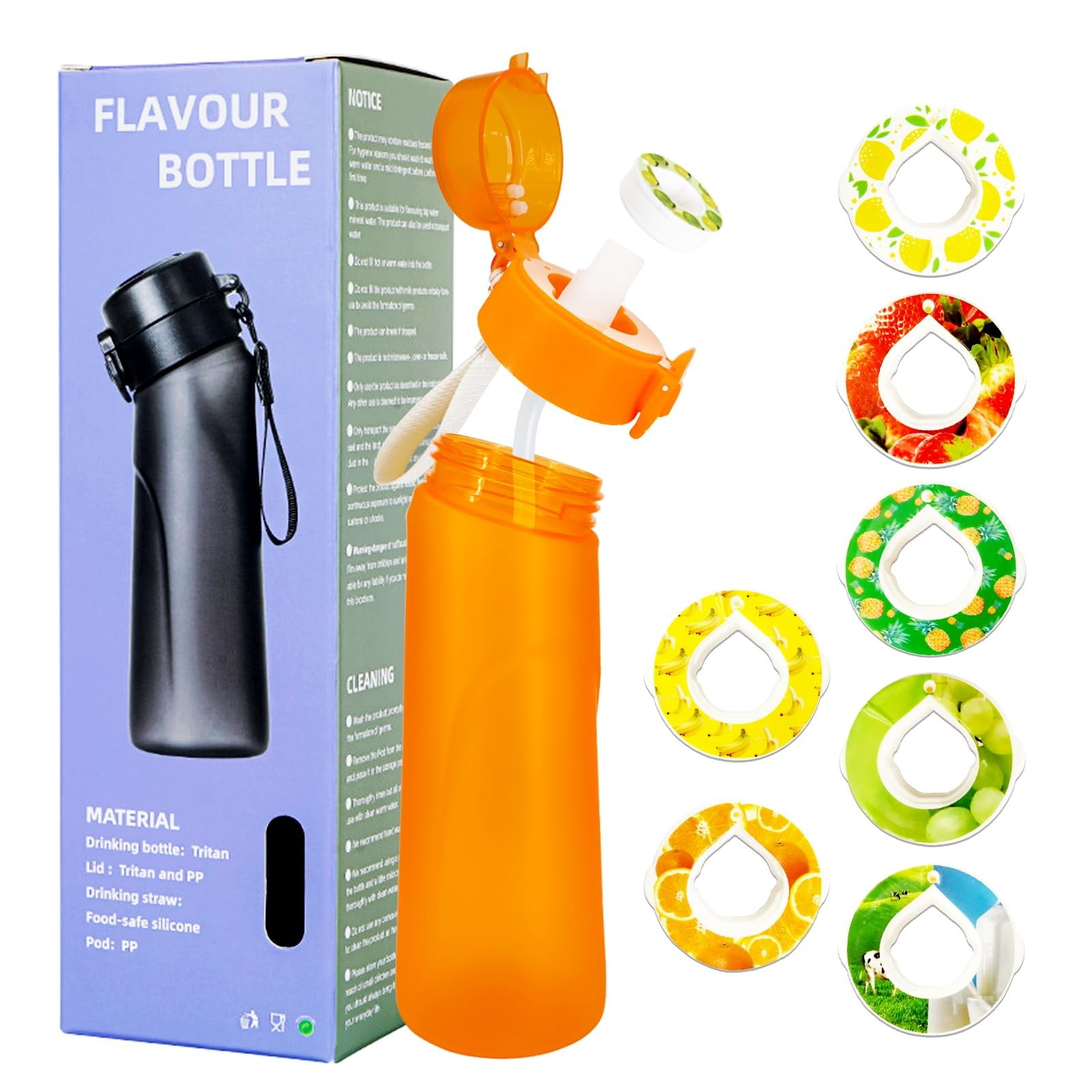 Water Bottle Taste Pods Pack Accessories Flavoured Water Bottle S