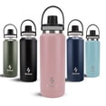 thumbnail image 1 of Ozizo Thermos for Water, 1 Liter Insulated Stainless Steel Bottle with Flip Top Lid, Leakproof Double Wall, Wide Mouth Design, 1 of 8