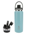 thumbnail image 1 of Ozizo Thermos for Water, 1 Liter Insulated Stainless Steel Bottle with Flip Top Lid, Leakproof Double Wall, Wide Mouth Design, 1 of 8
