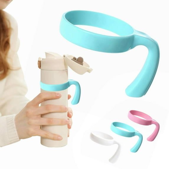 Water Bottle Tumbler Handle Attachment Ergonomic Grip Anti Car Cup Holders Travel Mug Handles for 20/30oz Tumbler Cup Accessories