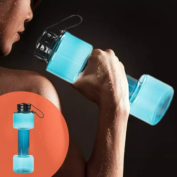 Water Bottle,Water Bottle Multifunctional Water Bottle Dumbbell Shaped Drinking Bottles Leakproof Bottle Drinking Bottle For Gym School Cycling Outdoor Sports And Capacity
