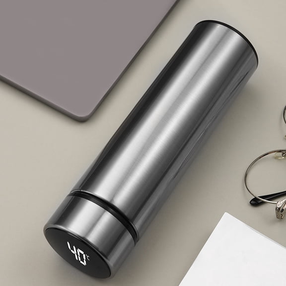 Water Bottle with LED Temperature Display,Double Walled Vacuum Insulated Water Bottle,Stainless Steel Sports AutomotiveTravel Mug