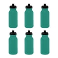 thumbnail image 1 of Water Bottle with Push Cap 20 oz. Set of 6, Bulk Pack - Reusable, Leak Proof, Perfect for Gym, Hiking, Camping, Outdoor Sports - Teal, 1 of 5