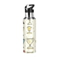 thumbnail image 1 of Water Bottles 20oz Straw Lid Wide Mouth Stainless Steel for School Sport Travel Cartoon Trophies, 1 of 9