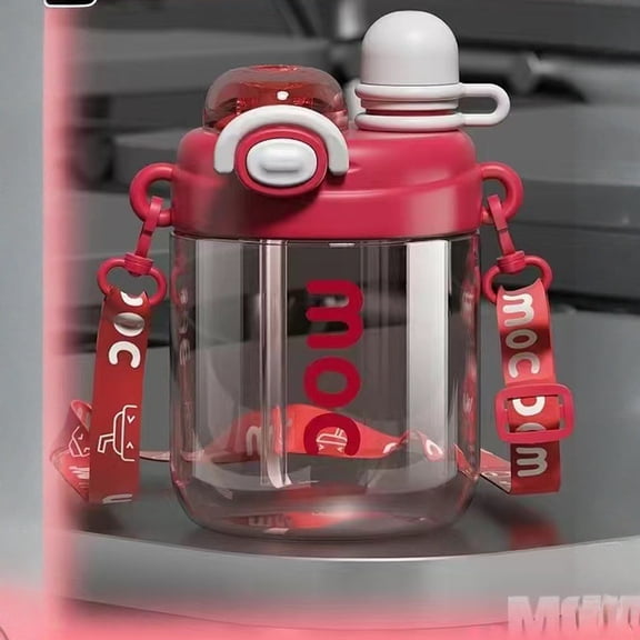 Water Bottles, 45Oz Large Capacity Water Bottles With Shoulder Strap, Designed For Travel Sports, Large Mouth Water Bottles For S, Trendy Slant Carry Water Bottles