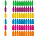 thumbnail image 1 of Water Bottles Neon Plastic Bulk 60 Ct, 1 of 4