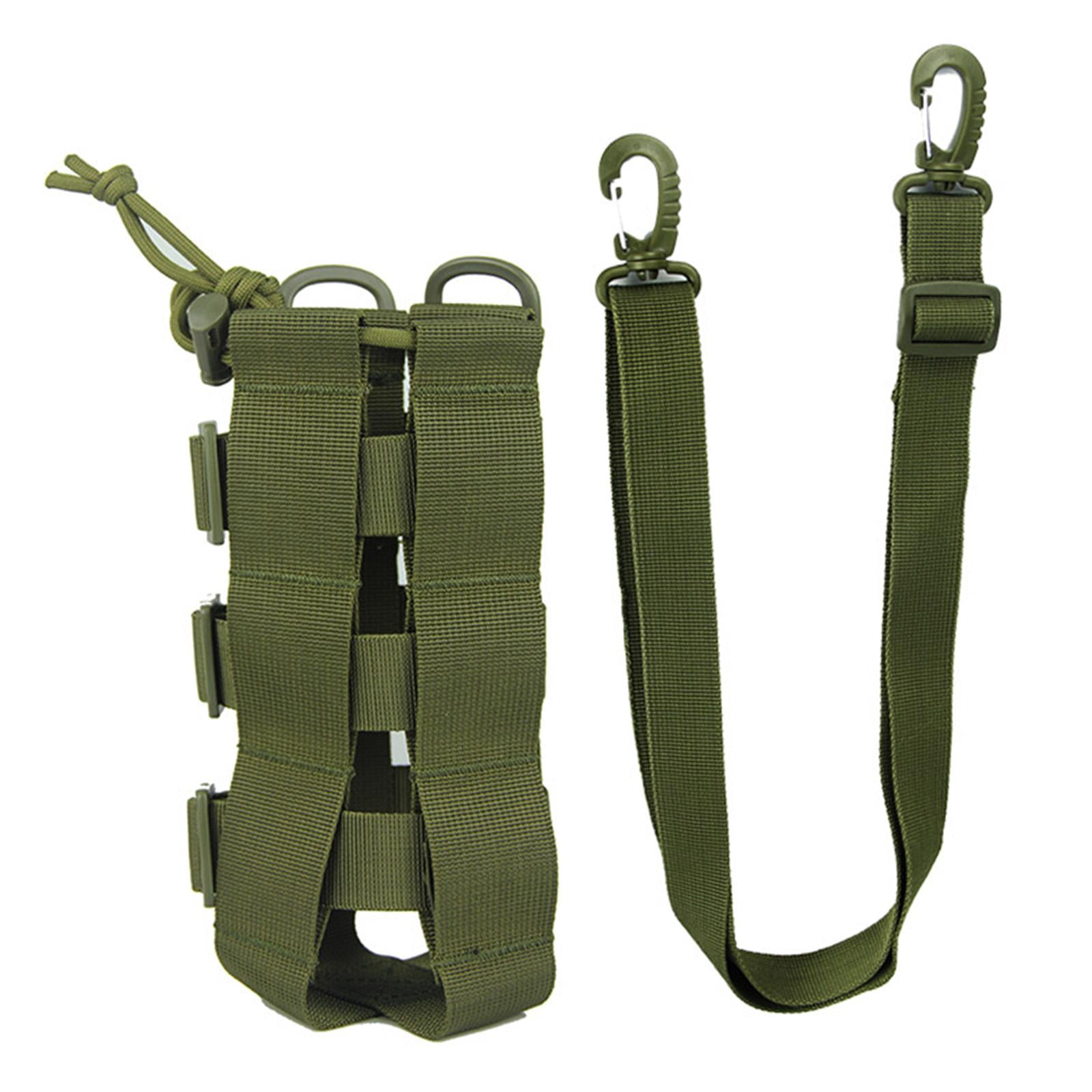 Water Bottles Pouch Bag Water Bottle Holder Pouch Portable Travel Bottle Carrier Bag for Camping Hiking Fishing , .5L Green
