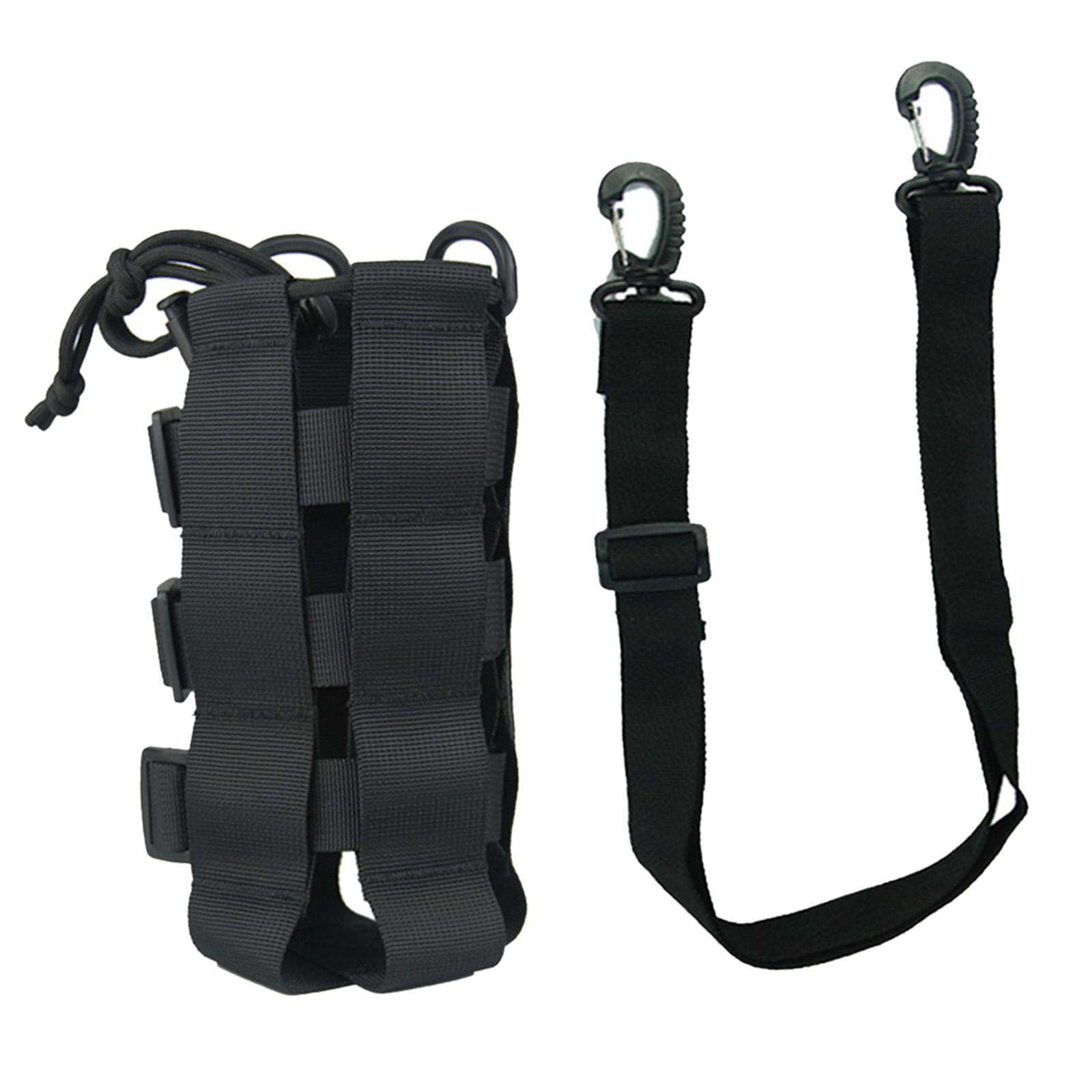 Water Bottles Pouch Bag Water Bottle Holder Pouch Portable Travel Bottle Carrier Bag for Camping Hiking Fishing , Black 2.5L Black