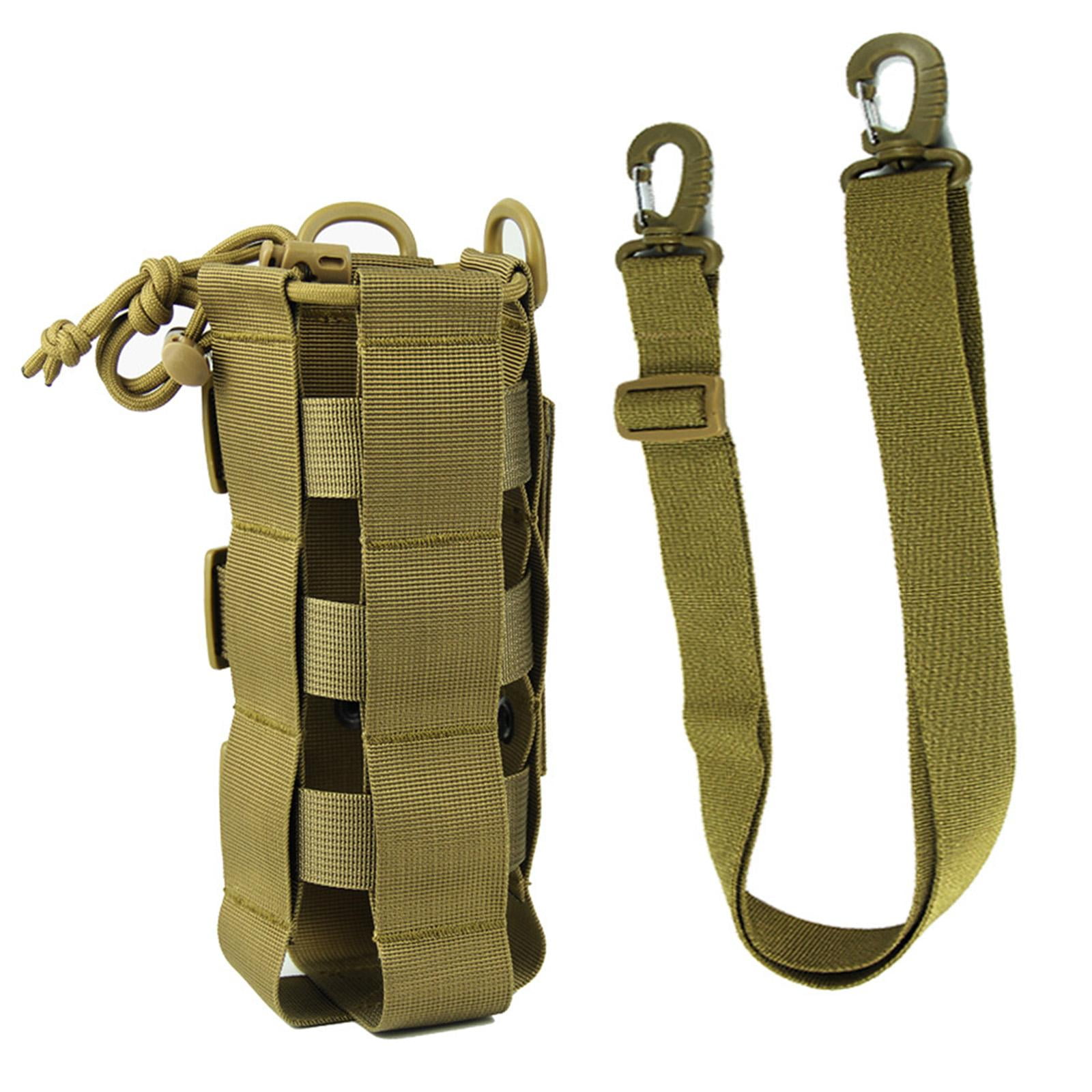 Water Bottles Pouch Bag Water Bottle Holder Pouch Portable Travel Bottle Carrier Bag for Camping Hiking Fishing , Brown 2.5L Brown