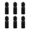 thumbnail image 1 of Water Bottles with Push Cap 28 oz. Set of 6, Bulk Pack - Reusable, Great for Gym, Hiking, Cycling, School - Black, 1 of 5