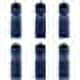 Water Bottles with Push Cap 28 oz. Set of 6, Bulk Pack - Reusable, Great for Gym, Hiking, Cycling, School - Navy Blue