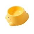 thumbnail image 1 of Water Bowl for Cat - Stainless Steel Dog Bowls | Non-Slip Weighted Pet Kittens Puppy Dish Feeder for Indoor Outdoor Floor Living Room Bedroom Home Travel, Yellow, 1 of 5
