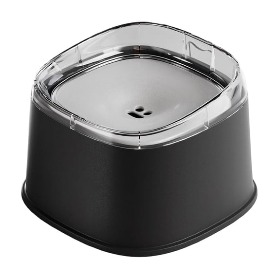 Water Bowl No Spill 2L/67oz Slow Drinking Anti-Splash Stainless Steel Dog Bowl with Floating Disk, No Spill Pet Water Dispenser for Messy Drinkers Splash Proof Slow Feeder for Cats and Dogs
