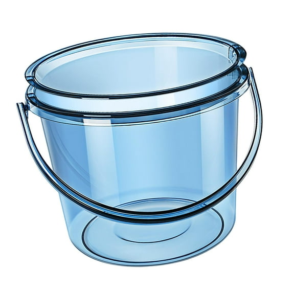 Water Bucket with Lid Water Pail Small Transparent Portable Fishing Bucket Laundry Bucket for Car Washing Camping Dormitory Outdoor Garden Blue