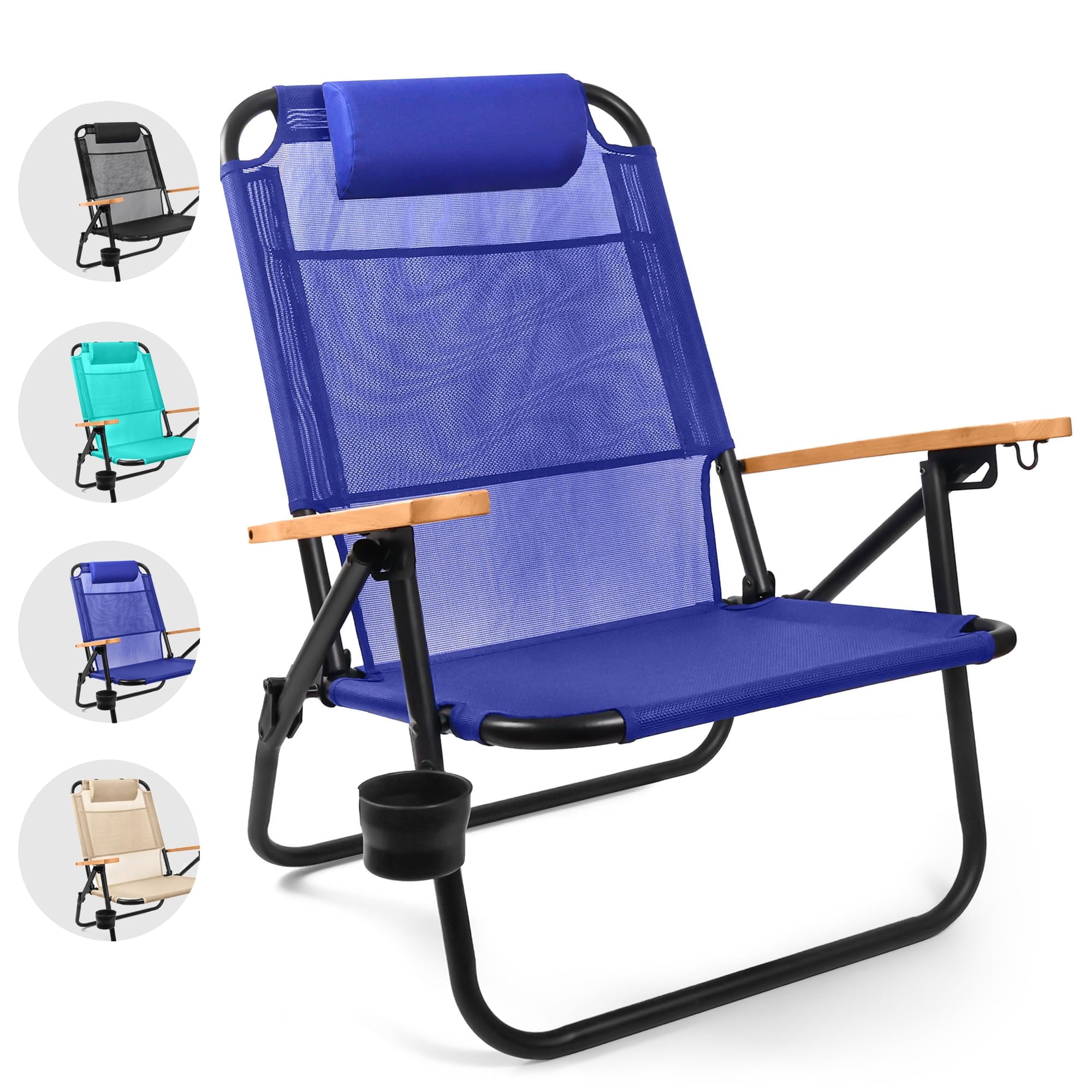 Water Buffalo Beach Chair Premium Backpack Beach Chair for Adults Beach Chair with Backpack Straps Foldable and Reclining Beach Chair Bondi Backpack Chair Walmart