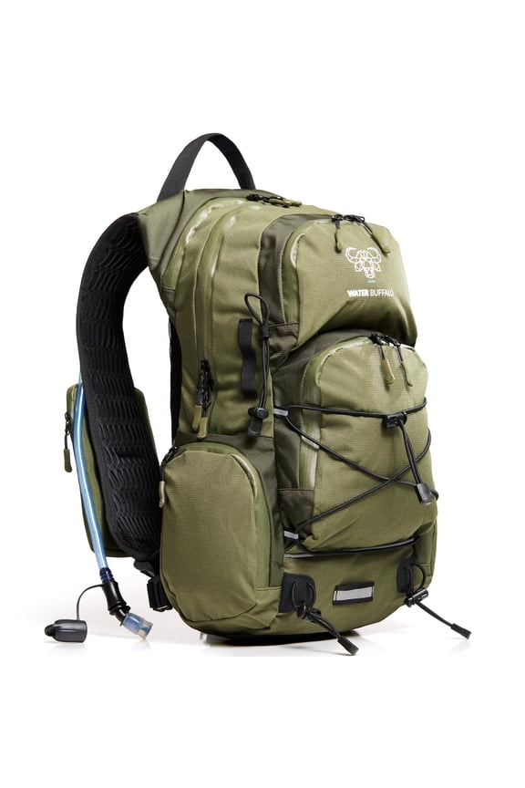 Hydration Backpack - Sherpa 22L Hiking Backpack with Water Bladder - Water Backpack for Hiking with Waterproof Zippers, Phone & Pole Holders