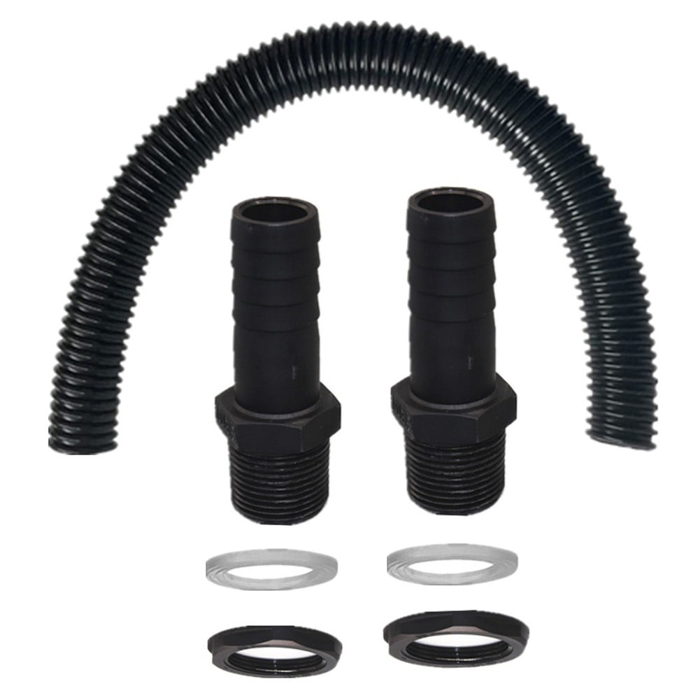 Water butt downpipe connector kit waterbutt filler kit fits both round