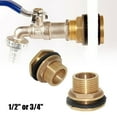 thumbnail image 1 of Water Butt Water Tank Tap Buckets Connector Brass Bib Tap Click-lock Fitting 45720 Smile Home, 1 of 4