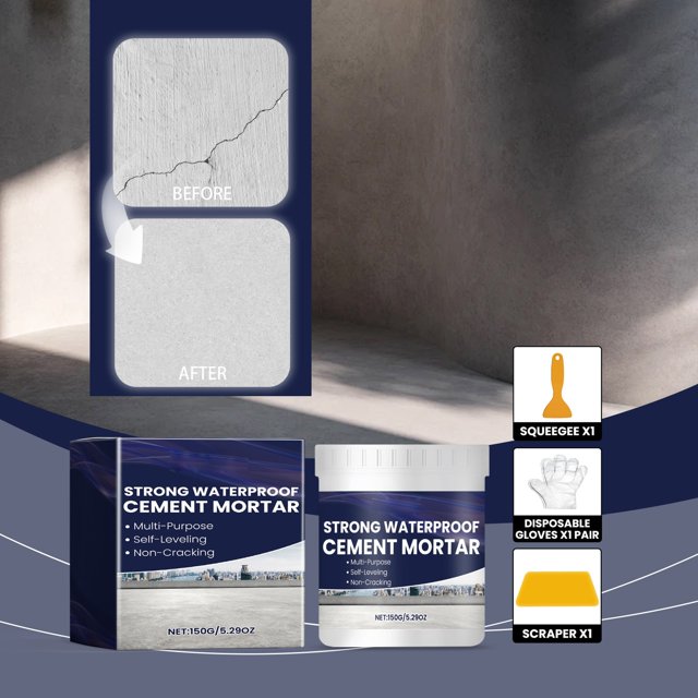 Water Cement Mortar Mix Durable Home Outdoor Easy Application For