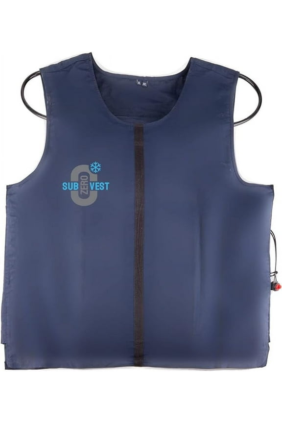 Water Circulating Cooling Vest by SubZero, Battery Powered Ice Cooling Keeps Cold 2-5hrs - Small