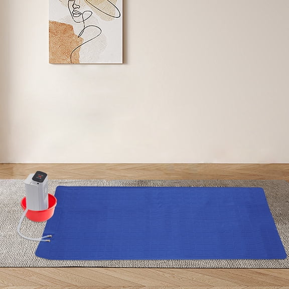 Water Circulation Cooling Mattress System PVC Waterproof Cooling Sleep Pad with Adjustable Airflow & LCD Timer Portable Bed Cooler