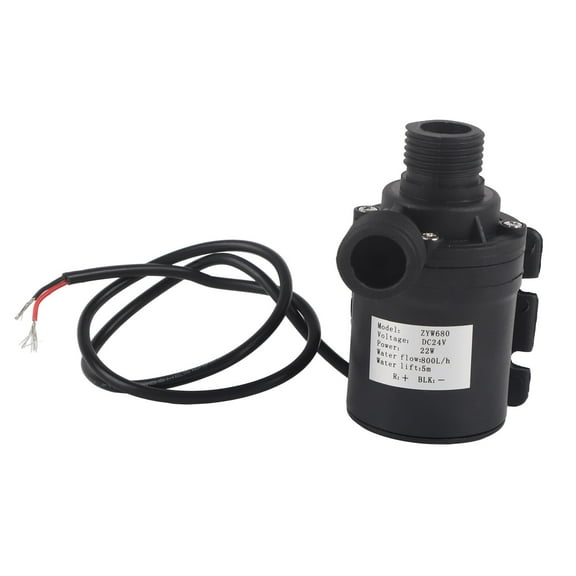 Water Circulation Pump DC 24V Submersible Water Pump Aquarium Brushless Motor 800L/H 5M