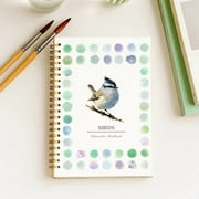 Water Color Book, Coloring Book Beginner Friendly Painting Kit Easy Nature Scenes Paint Set Art Crafts for Creative Exploration Gift for Adults Teens (Birds, Without Palette)