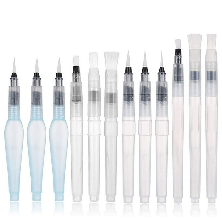  MEEDEN 3 Piece Refillable Water Color Brush Pen Set,Watercolor  Paint Pens for Painting Markers,Watercolor Brushes Professional, Water  Color Pen