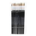 thumbnail image 1 of Water Color Paint Brushes - Round Pointed Tip #7 - 3/4" Camel Hair, 12 per Set, 6 Sets, 1 of 2