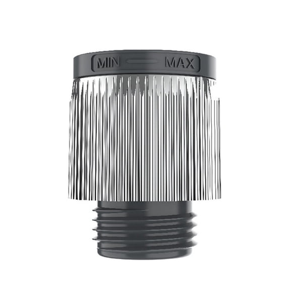 Water Conservation Regulator for Shower Systems with Adjustable Screw Valve and Drip-to-Stream Flexibility