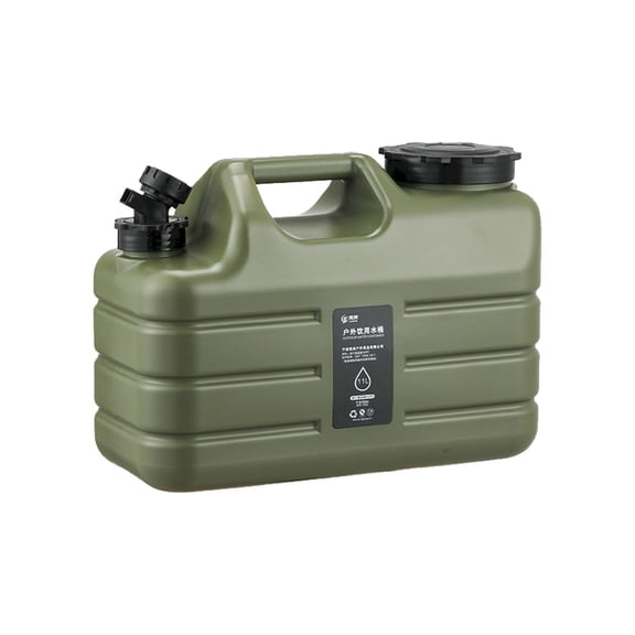 Water Container with Spigot (Beverage Dispenser, Drink Cooler with Tap), Green Water Container with Spigot, Portable Water Jug for Camping Outdoor, Drink Dispenser, Party Cooler, Camping Water